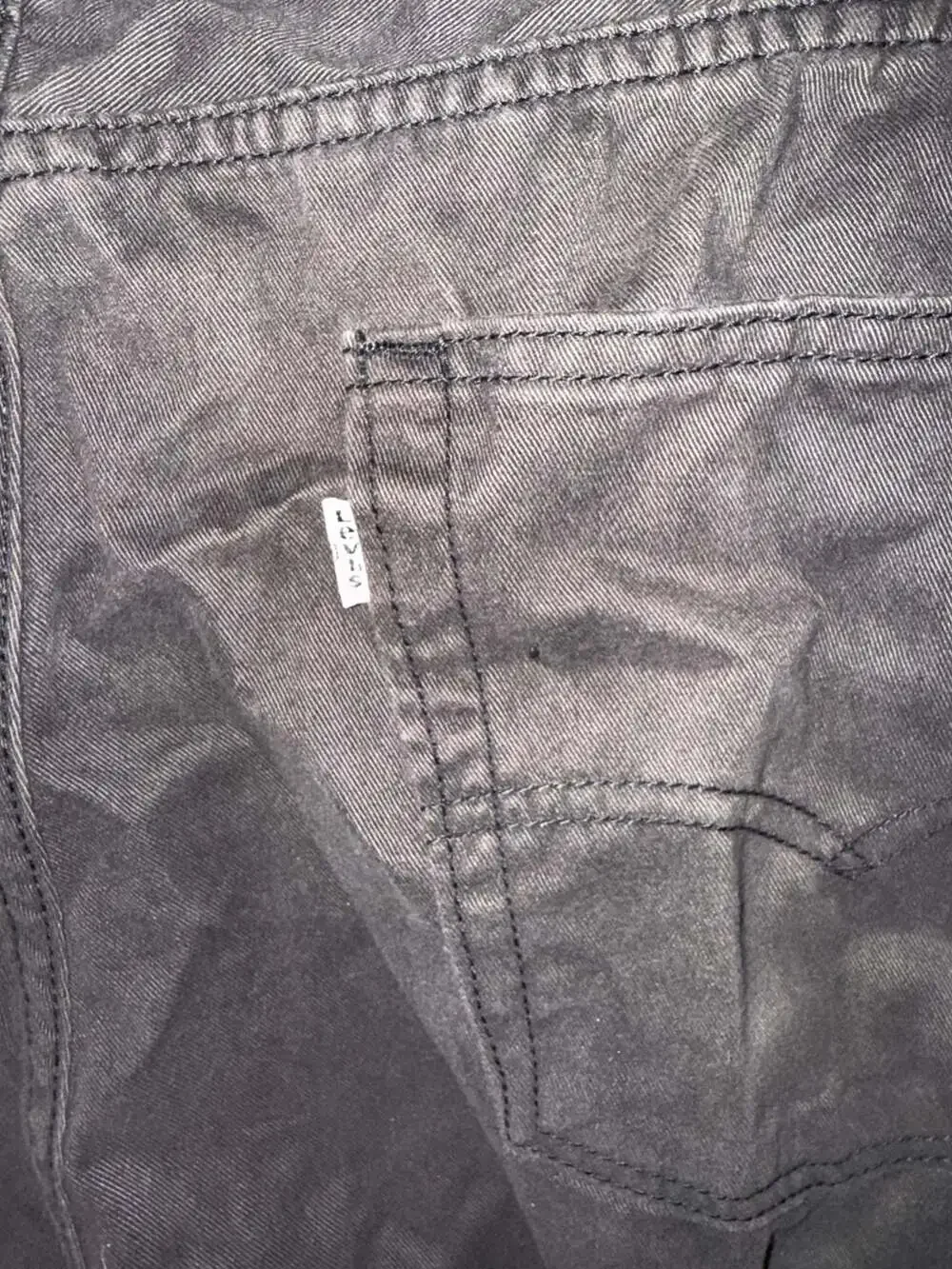 Levi's 514 Straight Fit Men's Charcoal Gray Jeans Size 36x32